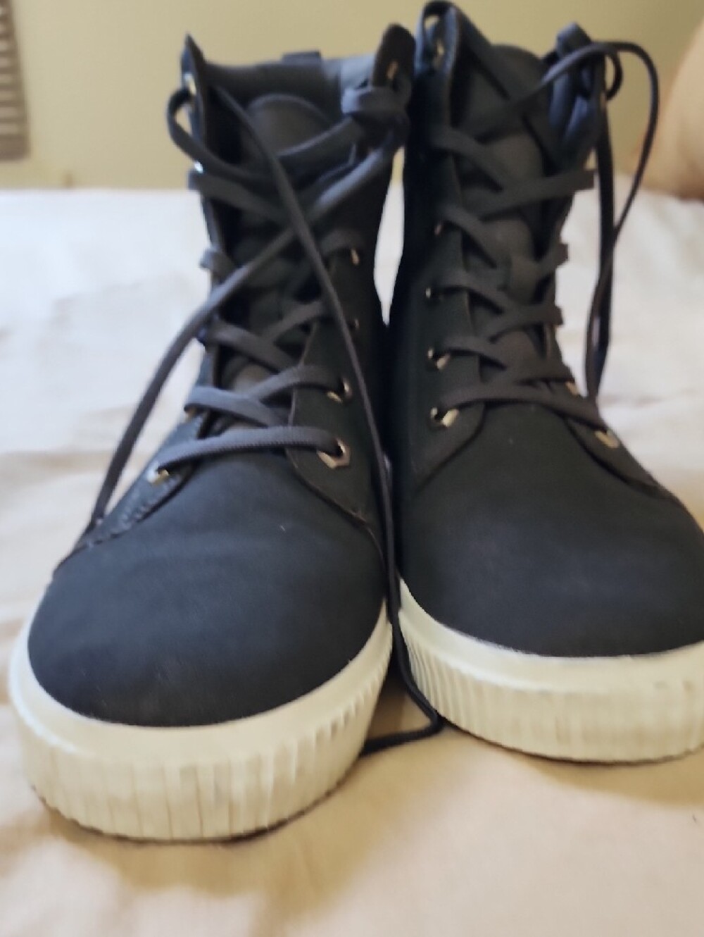 Timberland GRAY High-Top Sneaker with Cream Sole - Picture 7 of 7